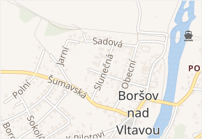 Slunečná v obci Boršov nad Vltavou - mapa ulice
