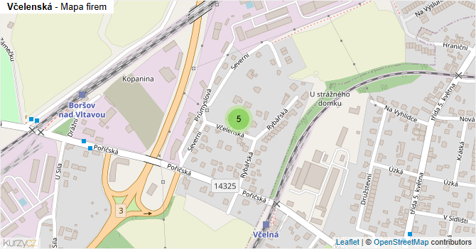 Včelenská - mapa firem