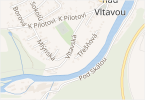 Vltavská v obci Boršov nad Vltavou - mapa ulice