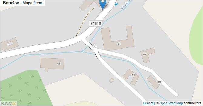 Borušov - mapa firem