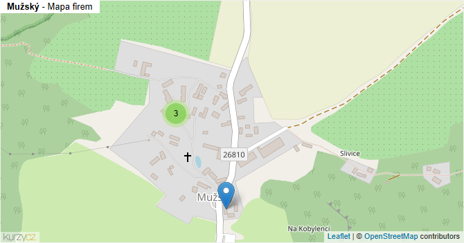 Mužský - mapa firem