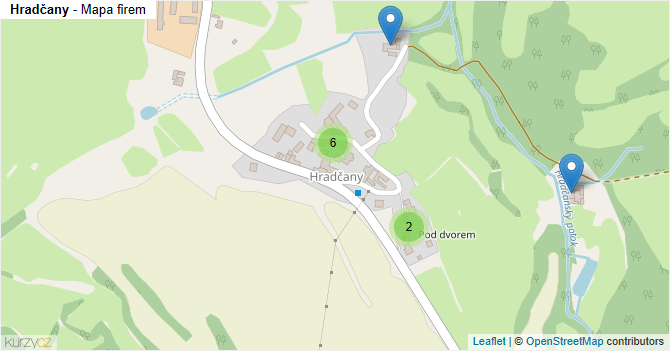 Hradčany - mapa firem