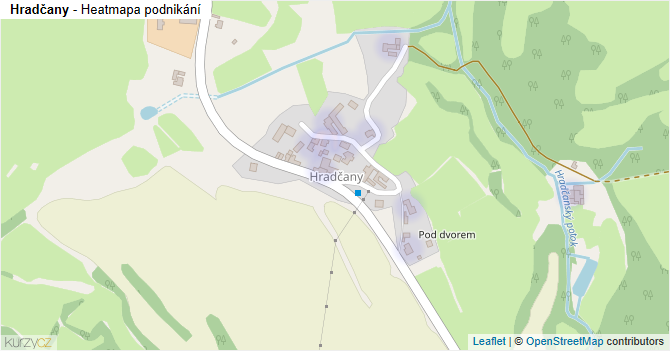 Hradčany - mapa podnikání
