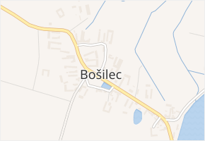 Bošilec v obci Bošilec - mapa části obce