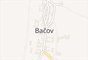 Bačov v obci Boskovice - mapa části obce