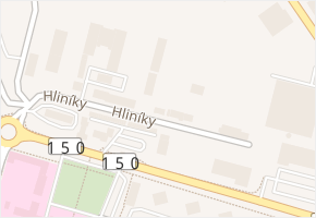 Hliníky v obci Boskovice - mapa ulice