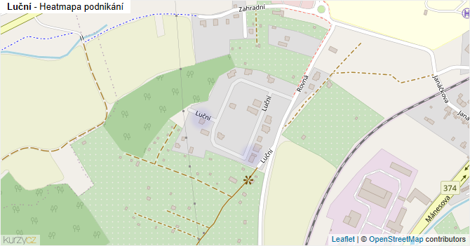Luční - mapa podnikání