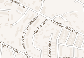 Na Pískách v obci Boskovice - mapa ulice