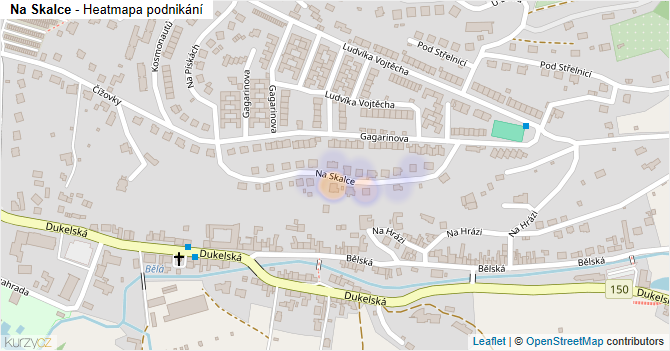 Na Skalce - mapa podnikání
