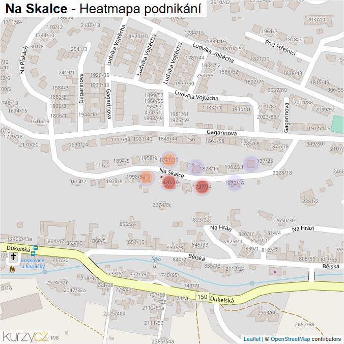Mapa Na Skalce - Firmy v ulici.