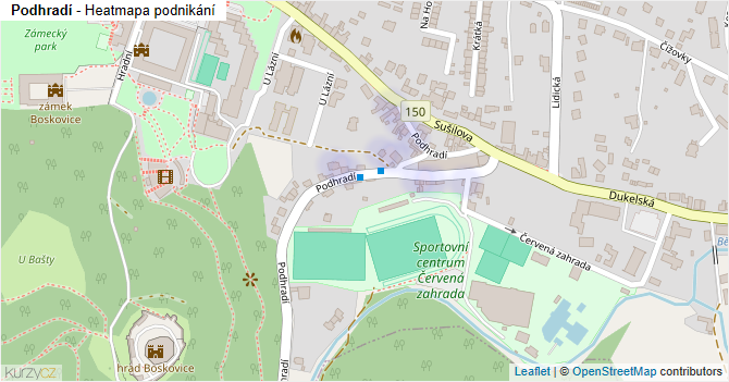 Podhradí - mapa podnikání