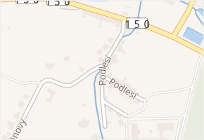 Podlesí v obci Boskovice - mapa ulice