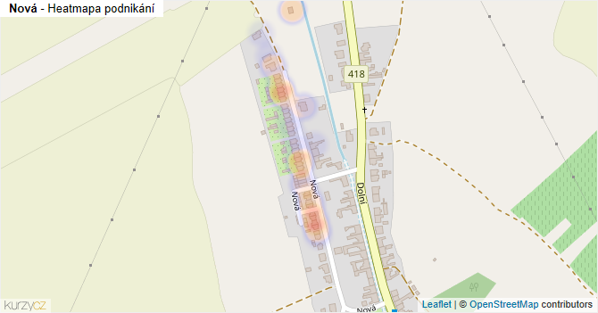 Nová - mapa podnikání