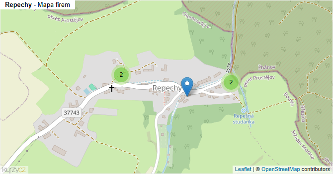 Repechy - mapa firem