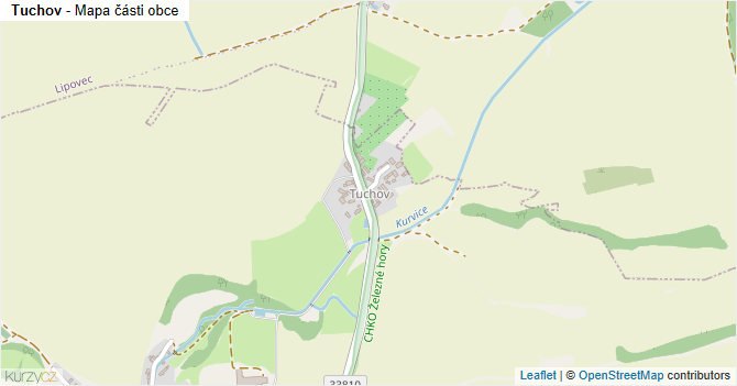Tuchov - mapa části obce