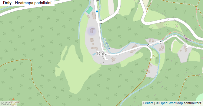 Doly - mapa podnikání