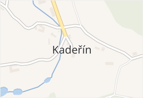 Kadeřín v obci Bouzov - mapa části obce