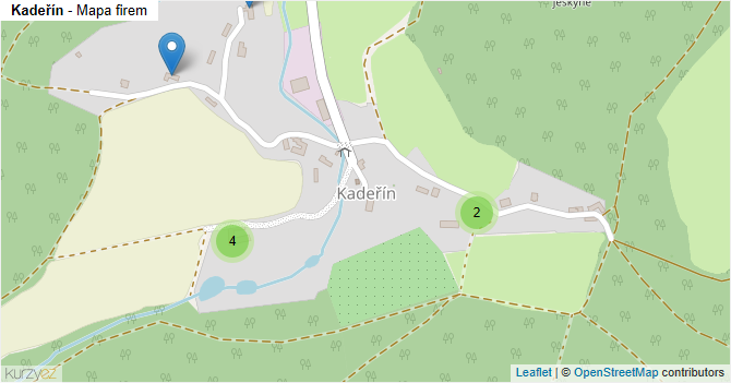 Kadeřín - mapa firem