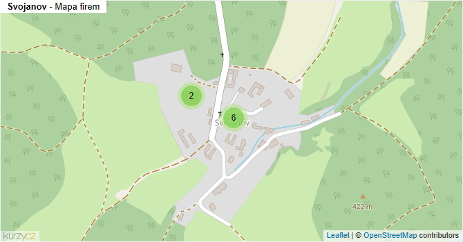 Svojanov - mapa firem
