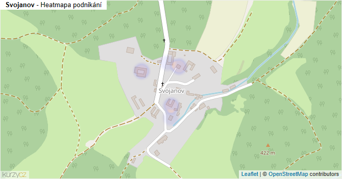 Svojanov - mapa podnikání
