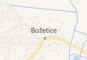 Božetice v obci Božetice - mapa části obce