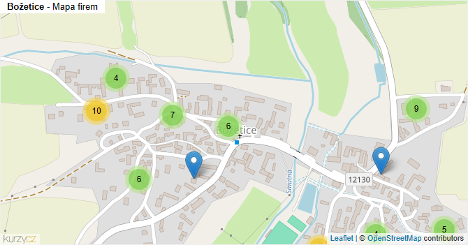 Božetice - mapa firem
