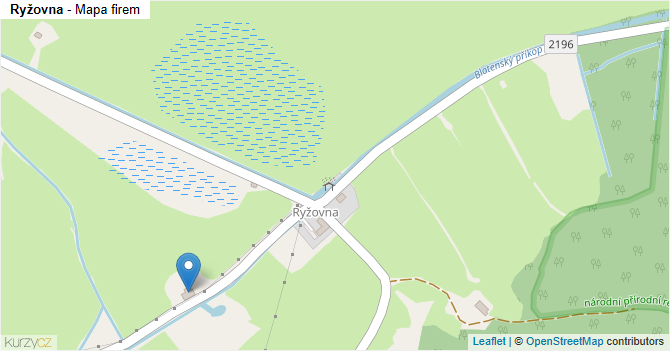 Ryžovna - mapa firem