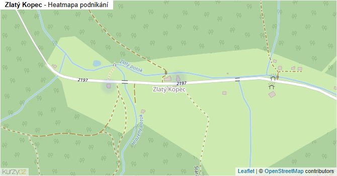 Zlatý Kopec - mapa podnikání