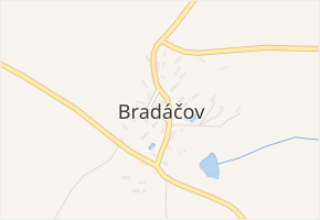 Bradáčov v obci Bradáčov - mapa části obce