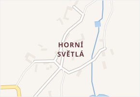 Horní Světlá v obci Bradáčov - mapa části obce