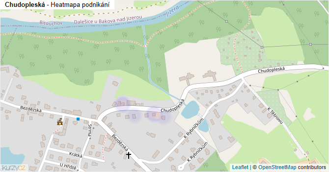 Chudopleská - mapa podnikání
