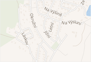 Jižní v obci Bradlec - mapa ulice