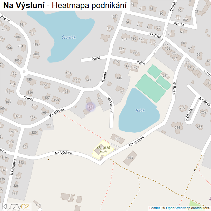 Mapa Na Výsluní - Firmy v ulici.