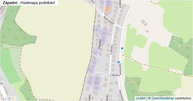 Západní - mapa podnikání