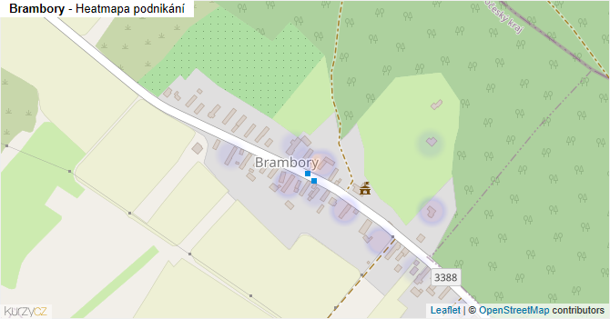 Brambory - mapa podnikání