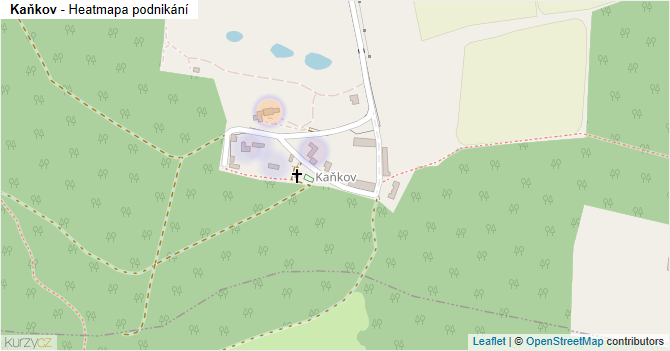 Kaňkov - mapa podnikání