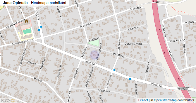 Jana Opletala - mapa podnikání