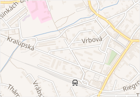 Jasanová v obci Brandýs nad Labem-Stará Boleslav - mapa ulice