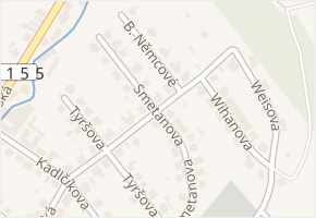 Smetanova v obci Brandýs nad Orlicí - mapa ulice