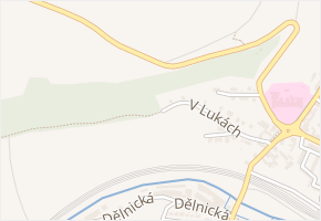 V Lukách v obci Brandýs nad Orlicí - mapa ulice