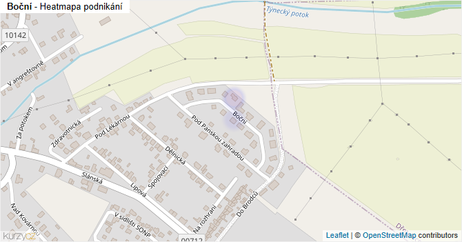 Boční - mapa podnikání