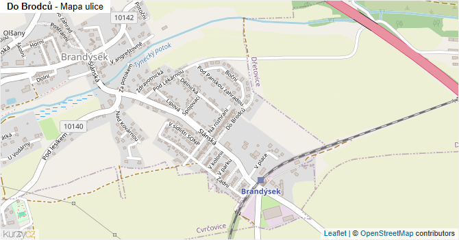 Do Brodců - mapa ulice