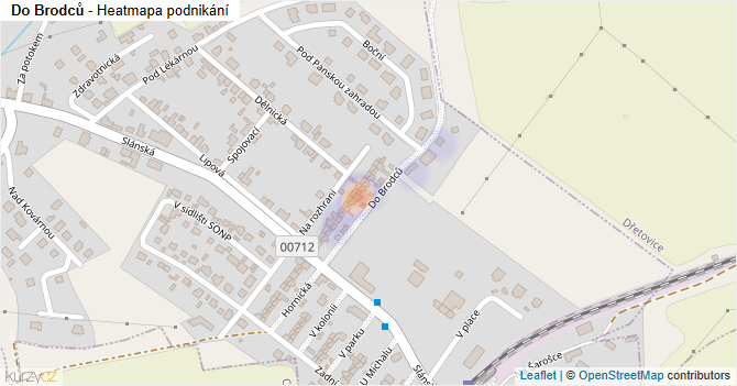 Do Brodců - mapa podnikání
