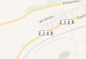 Do polí v obci Brandýsek - mapa ulice
