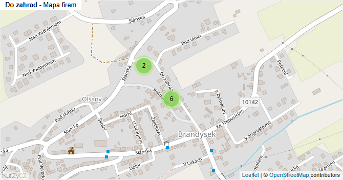 Do zahrad - mapa firem