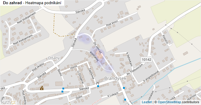 Do zahrad - mapa podnikání