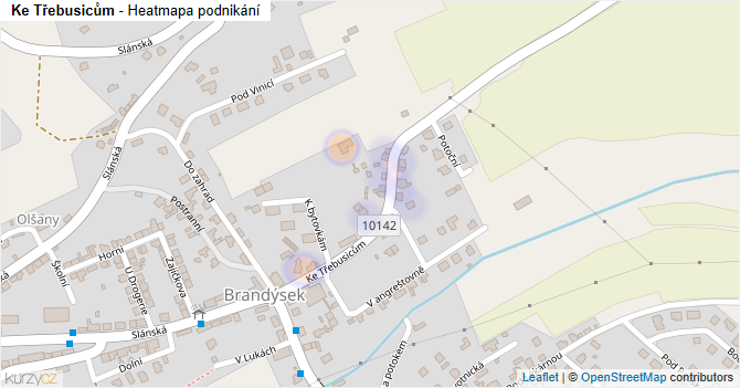 Ke Třebusicům - mapa podnikání