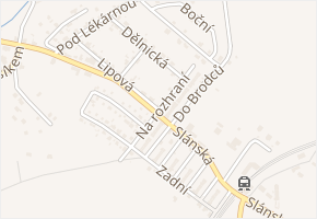 Na rozhraní v obci Brandýsek - mapa ulice