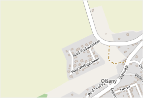 Nad Vodojemem v obci Brandýsek - mapa ulice