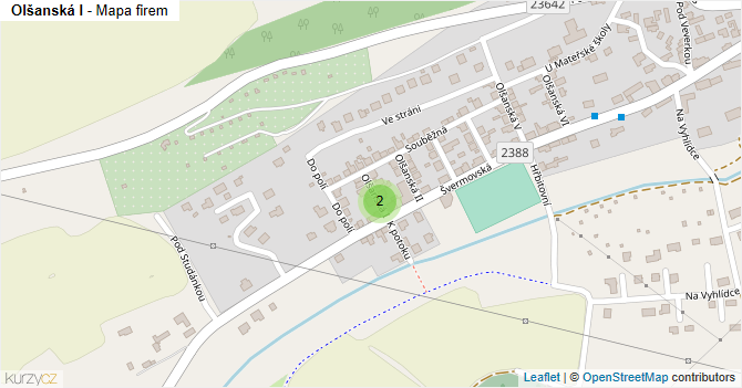 Olšanská I - mapa firem